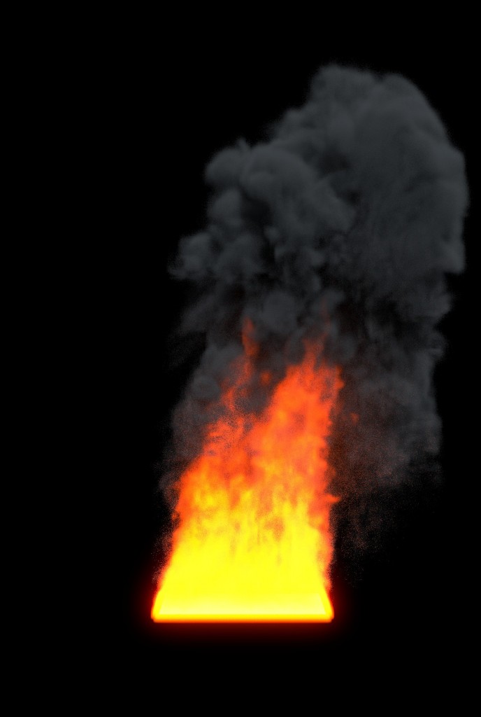 cycles fire and smoke simulation preview image 1